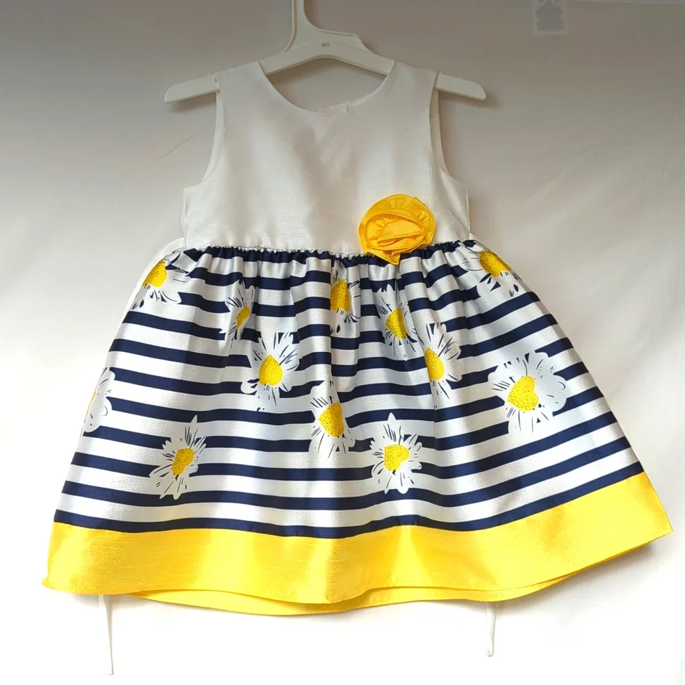 LA PRINCESS | Toddler Girl's Special Occasion Dress, Easter Go Blue,